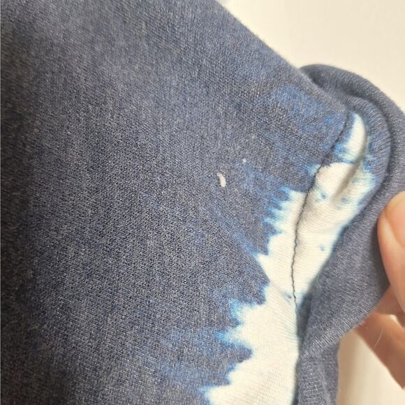Old Navy Womens Tie Dye Box Sweatshirt Short Cap Sleeve Midriff Tie Front XL - Picture 7 of 11